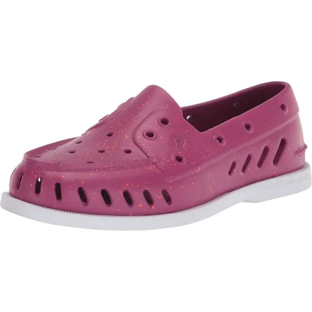 Sperry Top Sider Womens Boat Shoes Rubber Size 6M Pink Speckle
